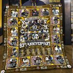 Pittsburgh Steelers 92nd Anniversary 1933 2025 Fleece Blanket