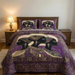 Royal Purple Afro Goddess Bedding Set