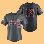 Texas A&M Dark Grey Full Button Baseball Jersey