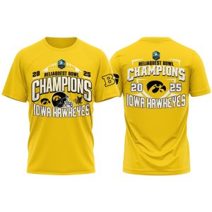 Iowa Hawkeyes ReliaQuest Bowl Champions 2025 Hoodie