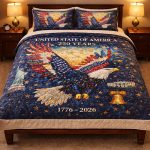 United State Of America 250 Years 1776-2026 Bedding Set