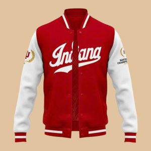 Indiana Hoosiers Football 2026 National Champions Baseball Jacket 1