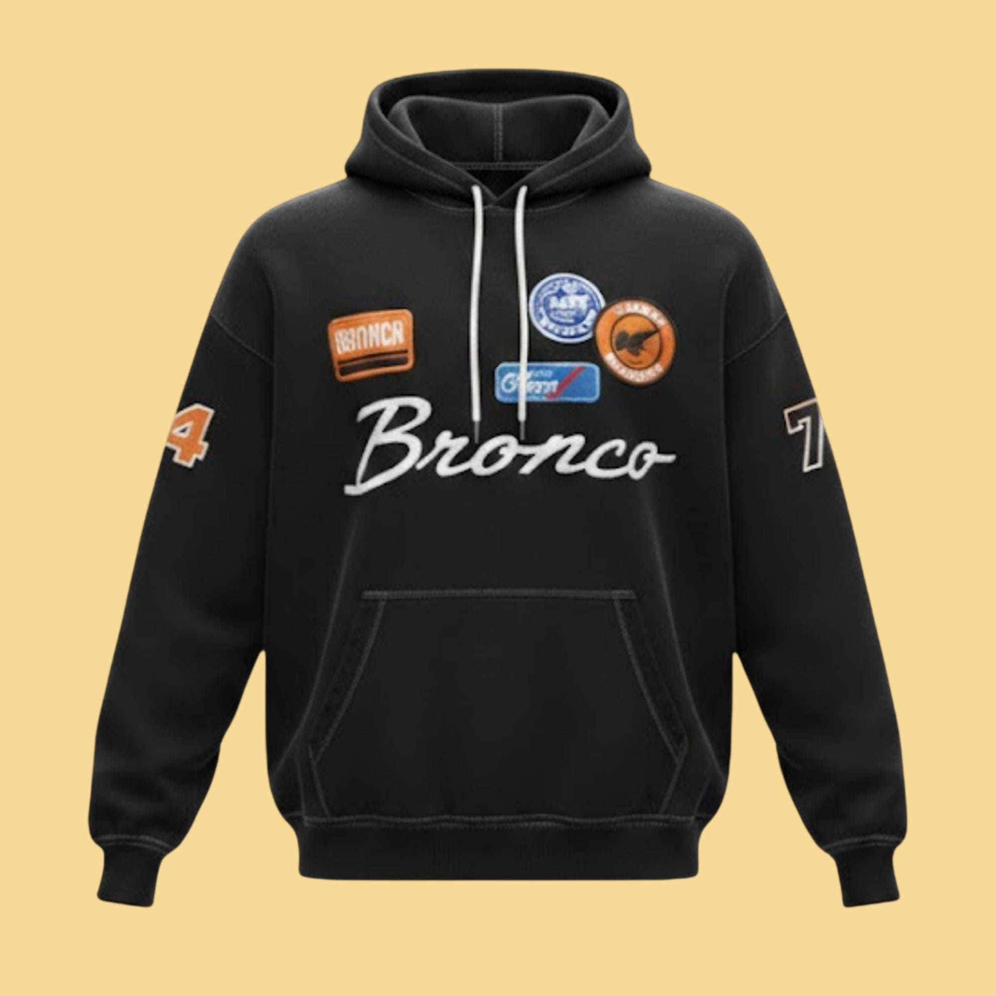 Will Smirking Bronco Patchs Hoodie Will Smirking Bronco Patchs Hoodie