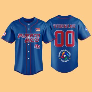 Puerto Rico 2026 World Baseball Classic Custom Jersey