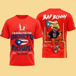2026 Bad Bunny Im Here For The Benito Bowl Shirt 3