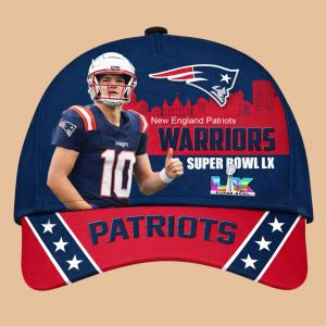 Drake Maye Patriots Warriors SB LX 2026 Hat