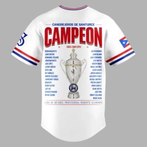 2026 Cangrejeros De Santurce Champions Baseball Jersey 2 2026 Cangrejeros De Santurce Champions Baseball Jersey 2