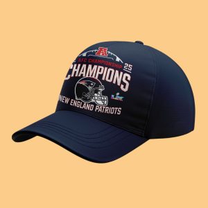 New England Patriots 2025 AFC Championship Super Bowl LX Polo Shirt 2 New England Patriots 2025 AFC Championship Super Bowl LX Hat
