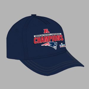 New England Patriots 25 26 AFC Championship Super Bowl LX Hoodie 1