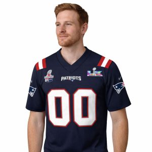 New England Patriots Custom AFC Champions SBLX Jersey 1 New England Patriots Custom AFC Champions SBLX Jersey