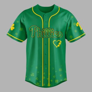 Phillies 2026 Patrick’s Day Lucky Custom Jersey 1