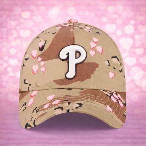 2026 Phillies Camo Hearts Valentine’s Day Hat