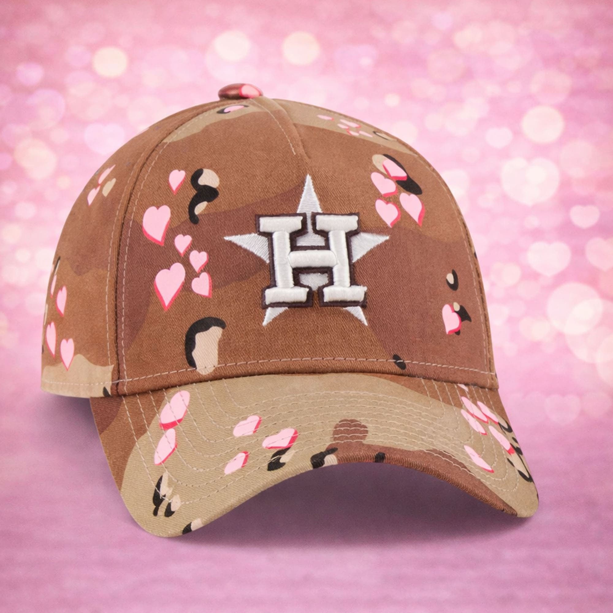 2026 Houston Astros Camo Hearts Valentine’s Day Hat 2026 Houston Astros Camo Hearts Valentine’s Day Hat