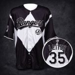 2026 Texas Rangers Black Jack Leiter Rookie Season Power Giveaway Jersey
