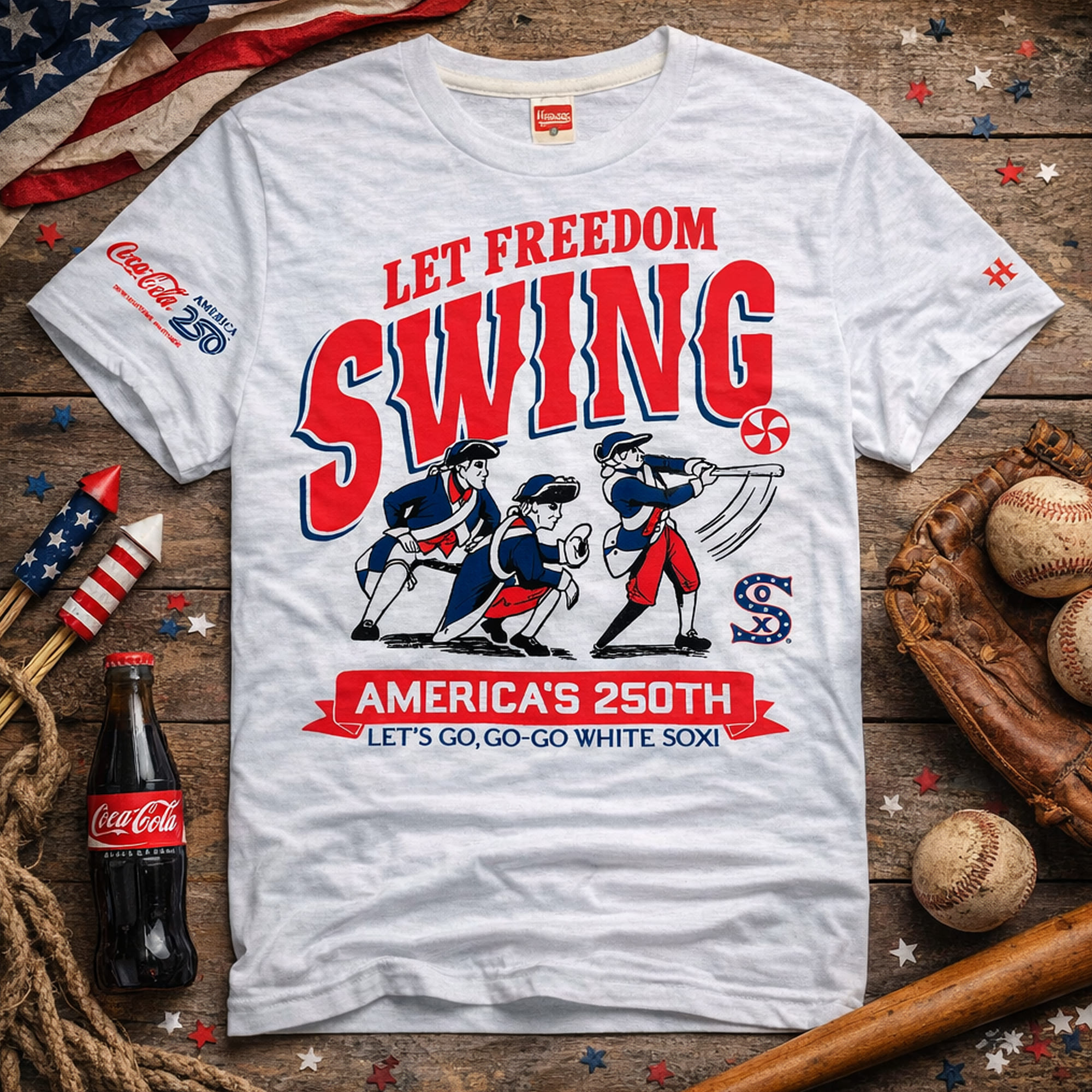 2026 White Sox America’s 250th Homage T Shirt Giveaway 2026 White Sox America’s 250th Homage T Shirt Giveaway