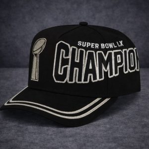 Seattle Seahawks 2026 Super Bowl LX Champions Black Snapback Hat 1 Seattle Seahawks 2026 Super Bowl LX Champions Black Snapback Hat 1