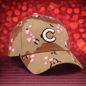 2026 Cubs Camo Hearts Valentine's Day Hat 1