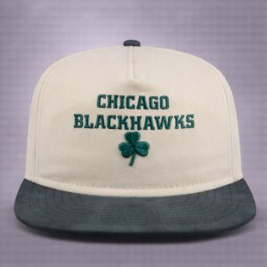2026 Chicago Blackhawks Patrick’s Day Metallic Hat