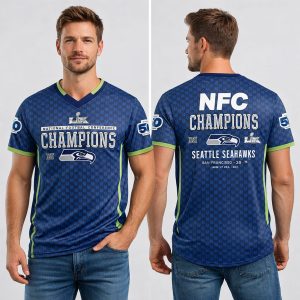 Seattle Seahawks NFC Champions Super Bowl Baseball Jersey 1 Seattle Seahawks NFC Champions Super Bowl Baseball Jersey 1