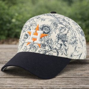 Houston Astros Spring Floral Navy Snapback Hat