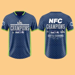 Seattle Seahawks NFC Champions Super Bowl Baseball Jersey