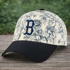 Boston Red Sox Spring Floral Navy Snapback Hat