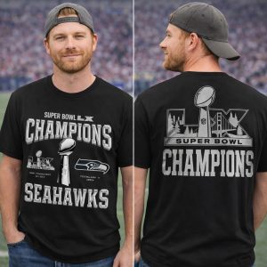 Seattle Seahawks 2026 Super Bowl LX Champions Shirt 1