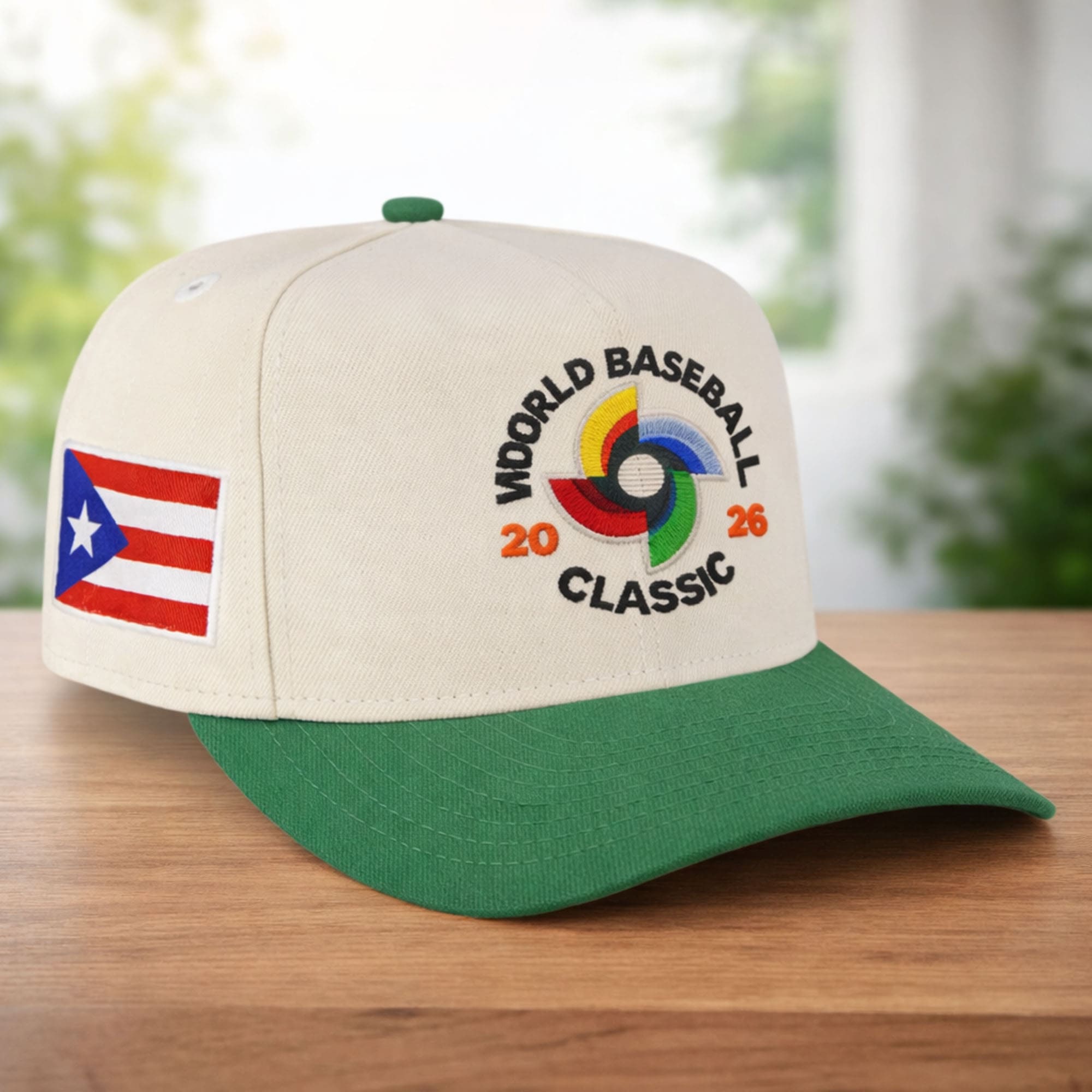 Puerto Rico 2026 World Baseball Classic Chrome White Snapback Hat Puerto Rico 2026 World Baseball Classic Chrome White Snapback Hat