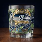 Seattle Seahawks 1976 2026 50th Anniversary Whiskey Glass