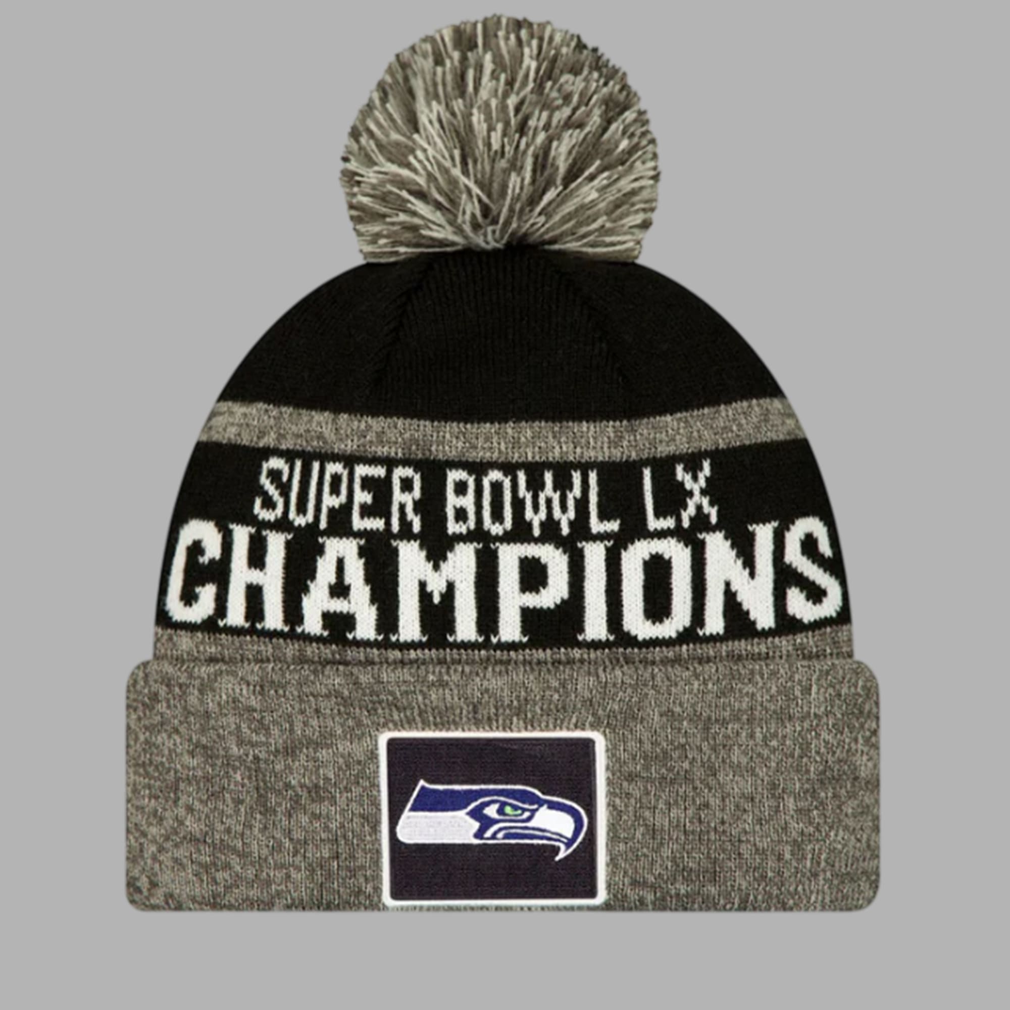 Seattle Seahawks 2026 Super Bowl Champions LIX Knit Beanie Hat Seattle Seahawks 2026 Super Bowl Champions LIX Knit Beanie Hat