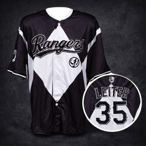 2026 Texas Rangers Black Jack Leiter Rookie Season Power Giveaway Jersey