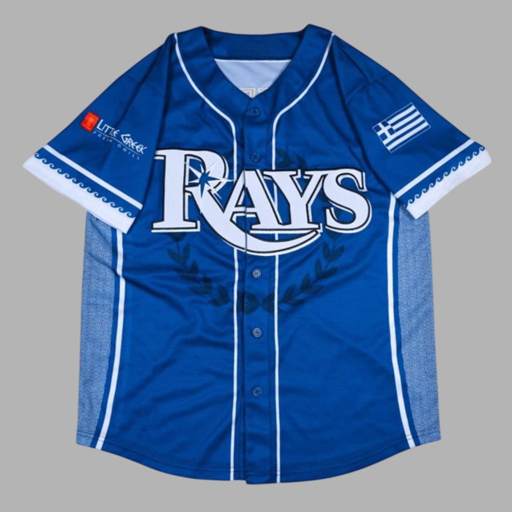Jersey Sun Rays Tampa Bay Rays 2026 Greek Heritage Jersey