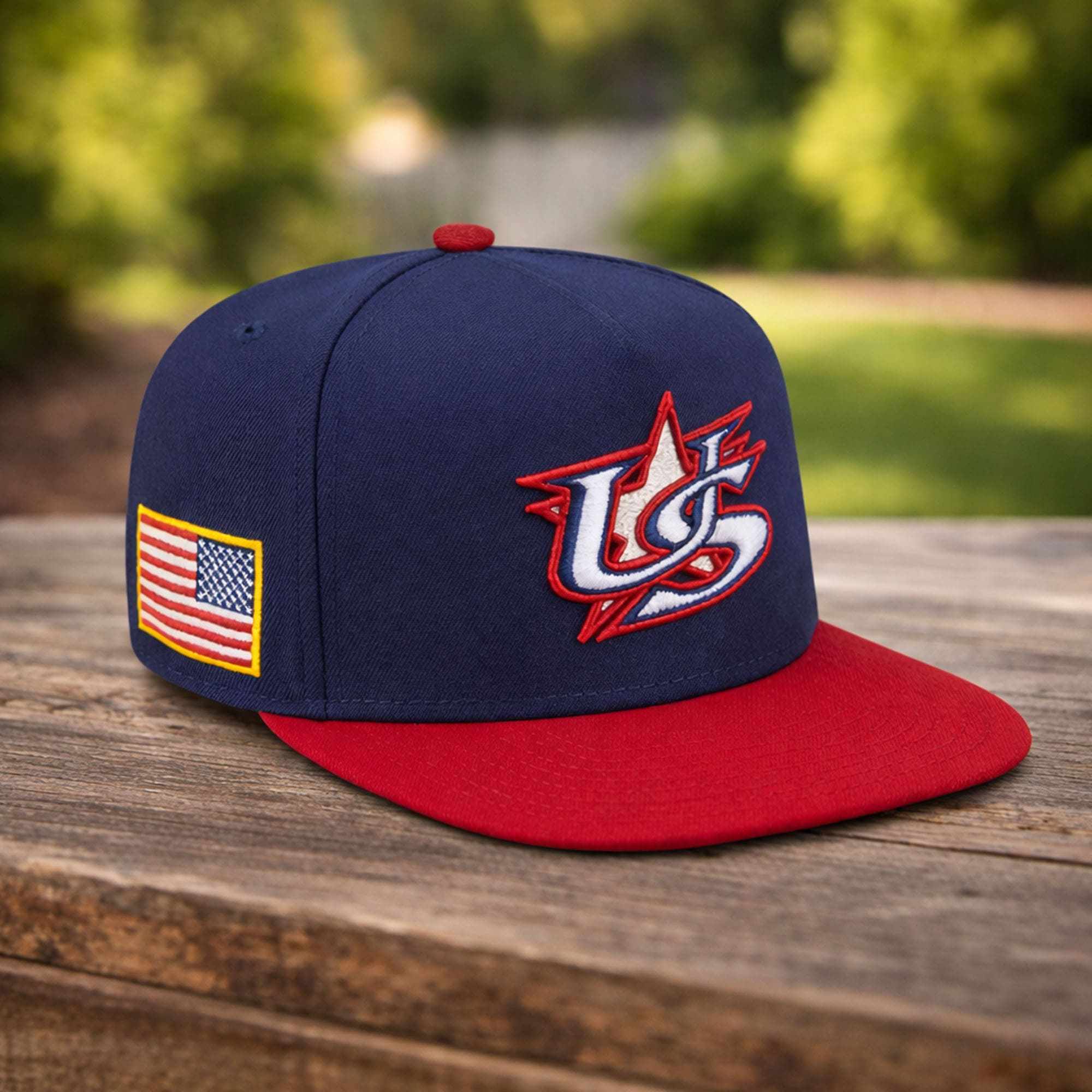USA World Baseball Classic 2026 Navy Red Hat USA World Baseball Classic 2026 Navy Red Hat