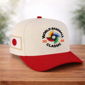 Japan 2026 World Baseball Classic Chrome White Snapback Hat