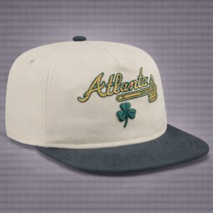2026 Atlanta Braves Patrick’s Day Metallic Hat 1