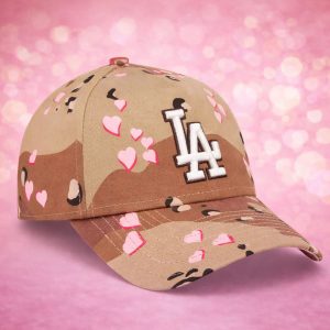 2026 Los Angeles Dodgers Camo Hearts Valentine's Day Hat 1 2026 Los Angeles Dodgers Camo Hearts Valentine's Day Hat 1