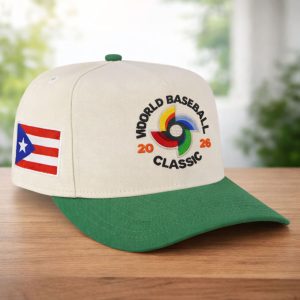 Puerto Rico 2026 World Baseball Classic Chrome White Snapback Hat 1 Puerto Rico 2026 World Baseball Classic Chrome White Snapback Hat