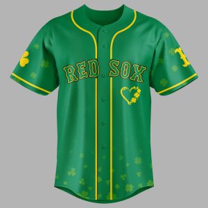 Red Sox 2026 Patrick’s Day Lucky Custom Jersey 1