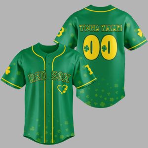 Red Sox 2026 Patrick’s Day Lucky Custom Jersey