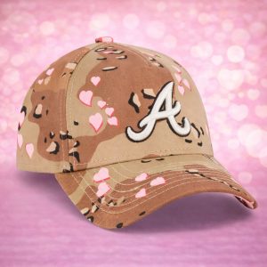 2026 Atlanta Braves Camo Hearts Valentine's Day Hat 1 2026 Atlanta Braves Camo Hearts Valentine's Day Hat 1