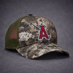 2026 Los Angeles Angels Camo Trucker Hat Giveaway