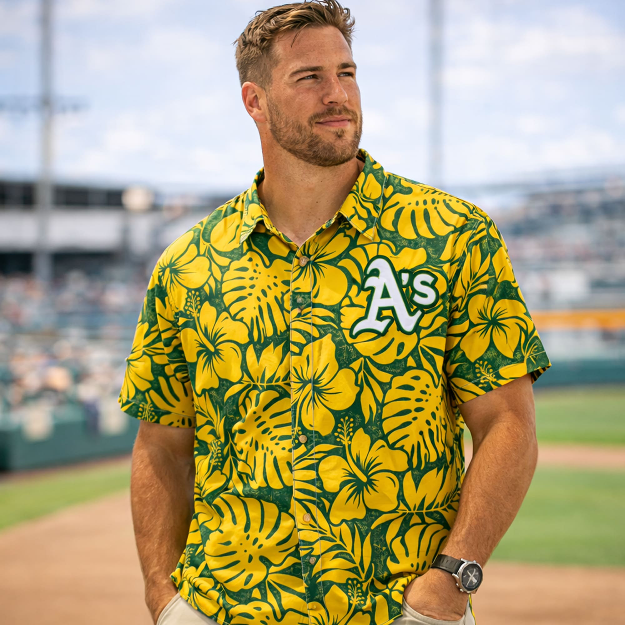2026 Oakland Athletics Father's Day Hawaiian Shirt Giveaway 1 2026 Oakland Athletics Father's Day Hawaiian Shirt Giveaway 1