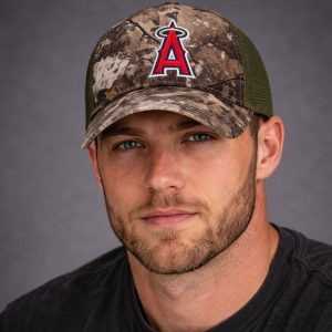 2026 Los Angeles Angels Camo Trucker Hat Giveaway 1