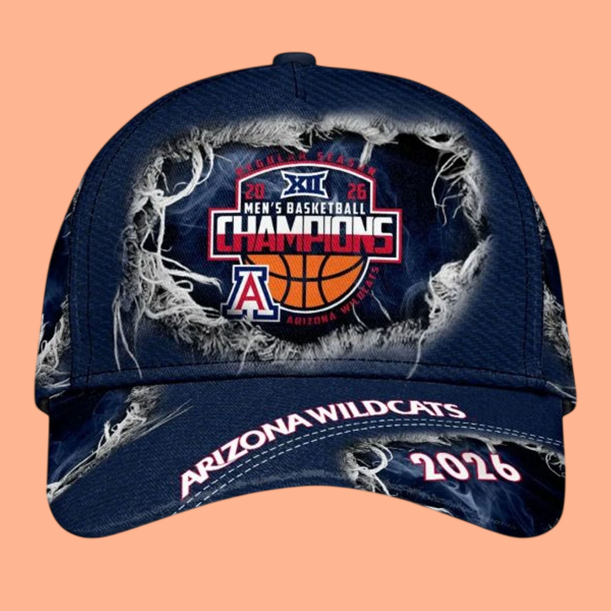 Arizona Wildcats 2026 Big 12 Basketball Tournament Champions Classic Cap Arizona Wildcats 2026 Big 12 Basketball Tournament Champions Classic Cap