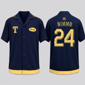 2026 Rangers Blue Bell Brandon Nimmo Hawaiian Shirt Giveaway