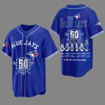 Blue Jays Thank You For The Memories 50th Season Jersey
