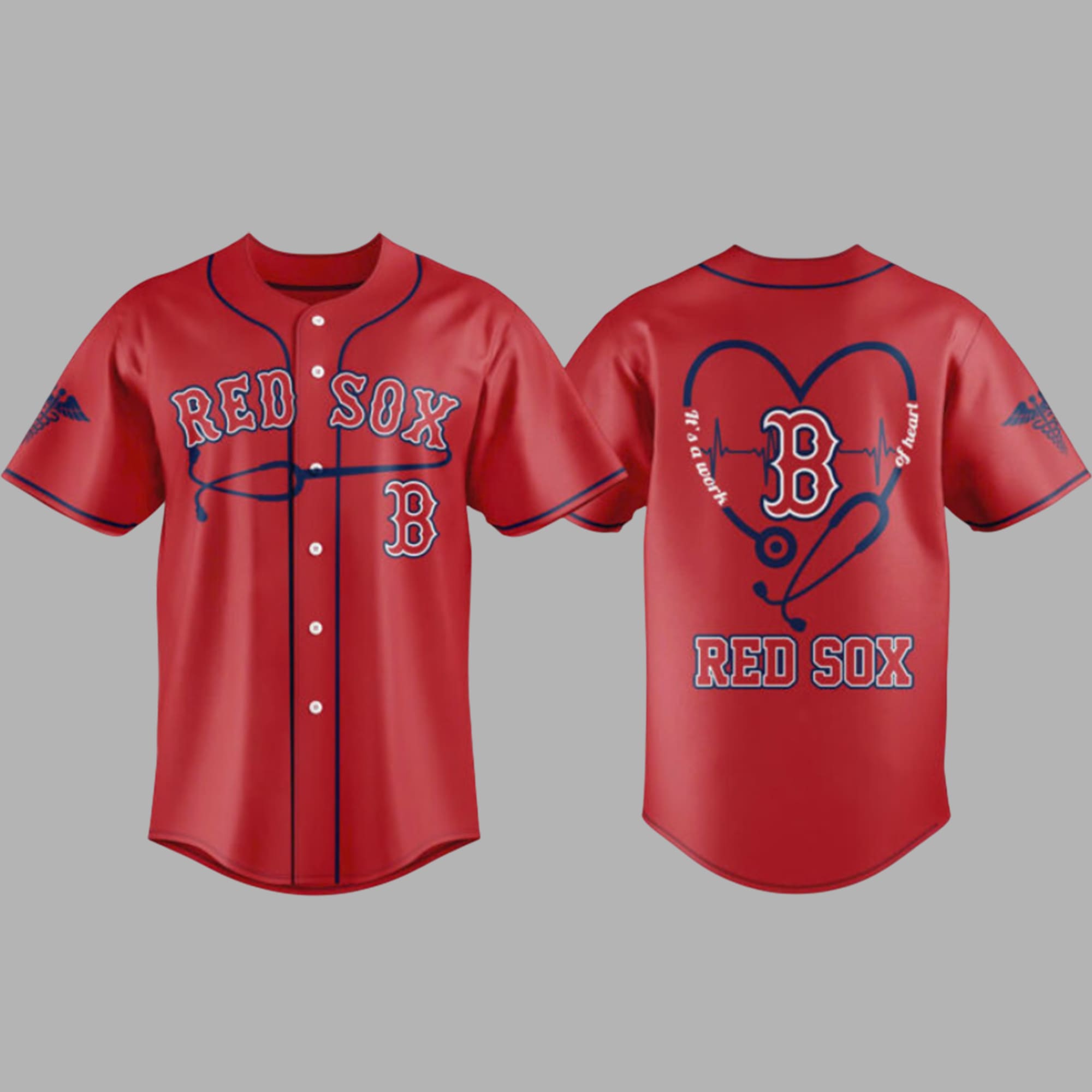 Boston Red Sox 2026 Healthcare Appreciation Night Baseball Jersey Boston Red Sox 2026 Healthcare Appreciation Night Baseball Jersey