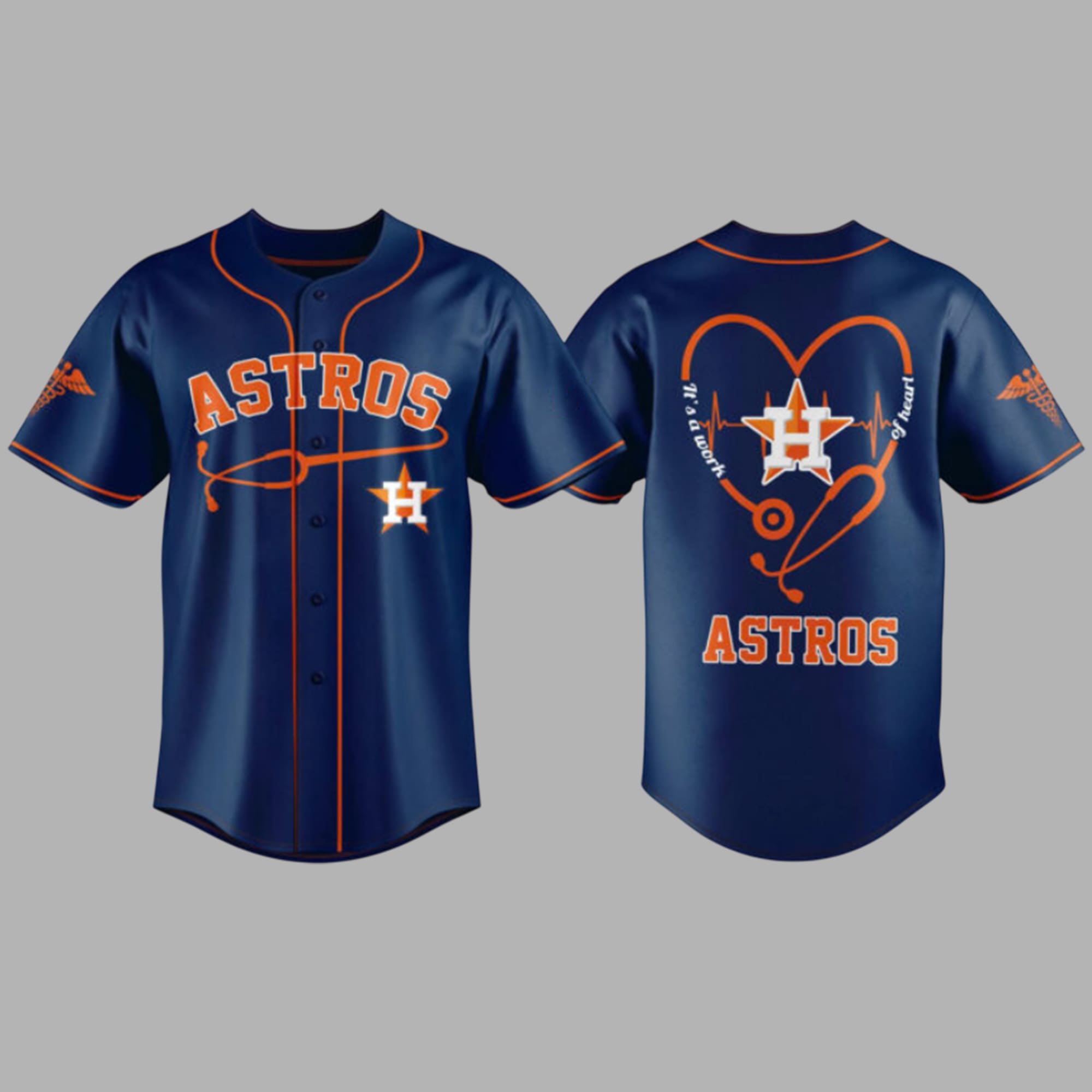 Houston Astros 2026 Healthcare Appreciation Night Baseball Jersey Houston Astros 2026 Healthcare Appreciation Night Baseball Jersey