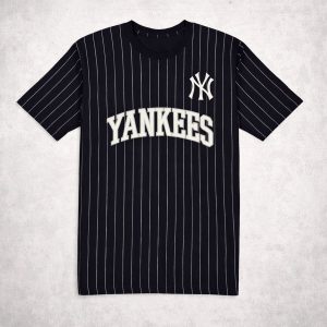 New York Yankees Throwback Applique Pinstripe Shirt