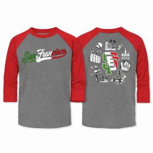 2026 Giants Italian Heritage Night Raglan Sleeve Shirt Giveaway